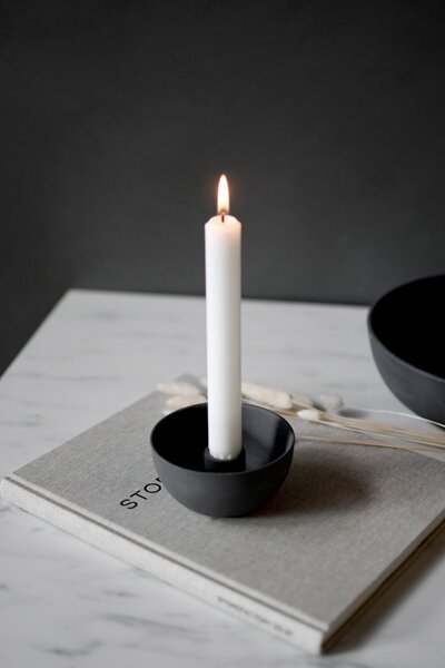 Storefactory Scandinavia Keramický svícen Lidatorp S - Dark Grey SF117