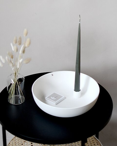 Storefactory Scandinavia Keramický svícen Lidatorp XL - White SF107