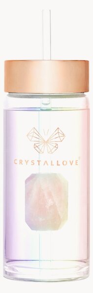 Láhev na vodu z růženínu Hologram Crystallove