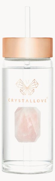 Láhev na vodu z růženínu Crystallove