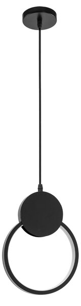 Toolight - LED závěsné stropní kruhové svítidlo APP852-CP, černá, OSW-07021