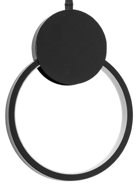 Toolight - LED závěsné stropní kruhové svítidlo APP852-CP, černá, OSW-07021