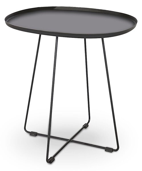 Moderní konferenční stolek průmyslový černý VENLO