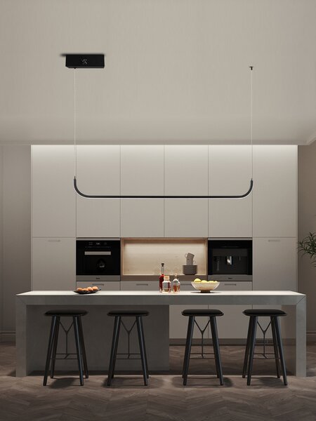 Immax NEO LITE PATTINI Smart závěsné svítidlo černé 120cm 26W Tuya WiFi, BEACON