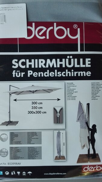 Derby Ochranný obal pro výkyvné slunečníky až do 300, 350 cm a 300 x 300 cm