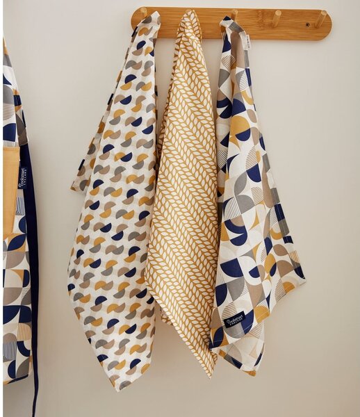 Bavlněné utěrky v sadě 3 ks 45x65 cm Bauhaus – Cooksmart ®