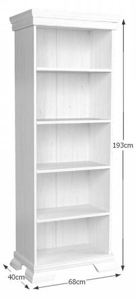 KONDELA Otevřený regál KR1, sosna andersen, KORA
