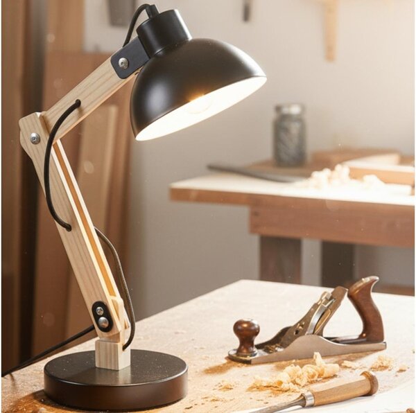 Brilagi - Stolní lampa FOCUS 1xE27/40W/230V černá