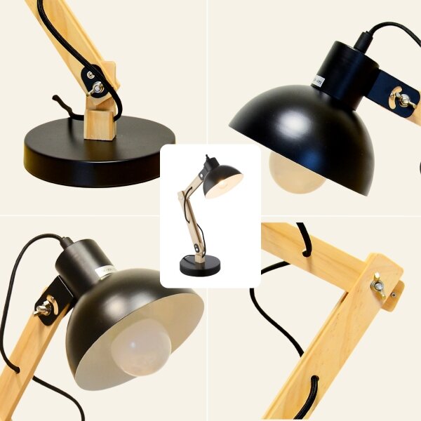Brilagi - Stolní lampa FOCUS 1xE27/40W/230V černá