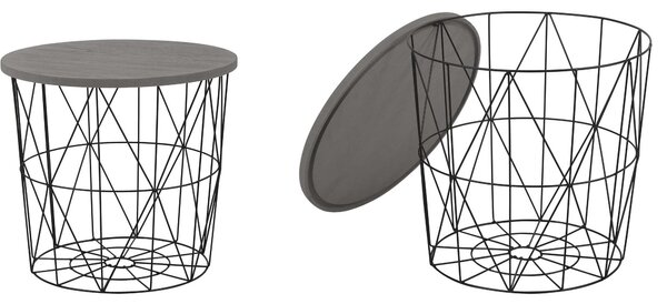 Konferenční stolek Lata (černá + šedá). 796708