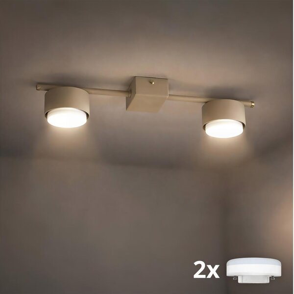 Brilagi - LED Bodové svítidlo MONO 2xGX53/13W/230V béžová