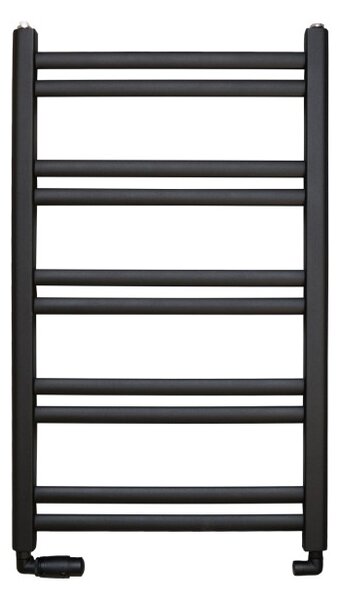 Regnis Retro, elektrické topné těleso 540x1280 mm, 600W, černá matná, RETRO1280/540/D500/BLACK/ELE
