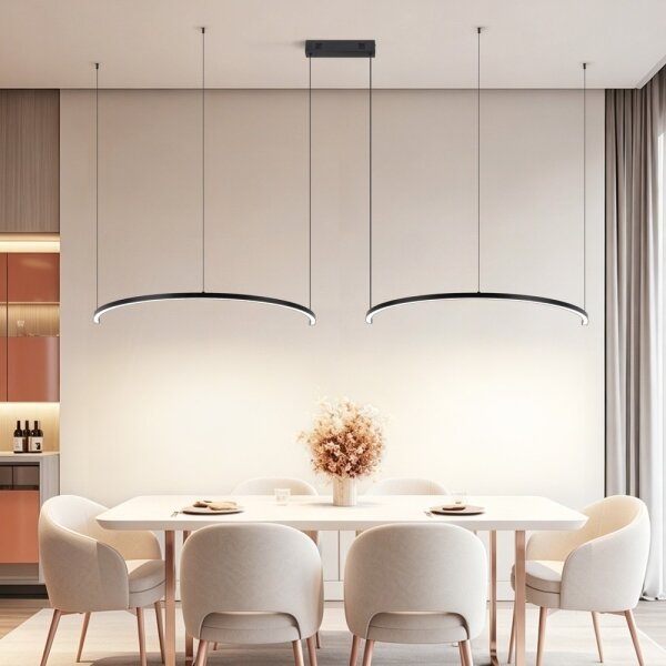 Immax NEO 07329L - LED Stm lustr na lanku FINO 72W/230V 120 cm černá Tuya+DO