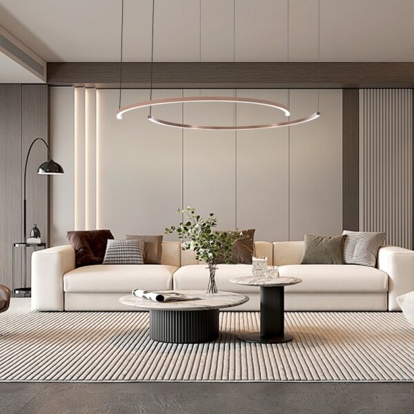 Immax NEO 07328L - LED Stm lustr na lanku FINO 72W/230V 120 cm rose gold Tuya+DO