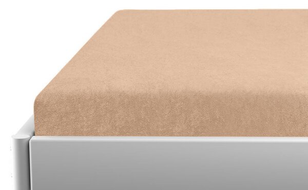 Froté prostěradlo do dětské postýlky meruňkové 60x120 cm
