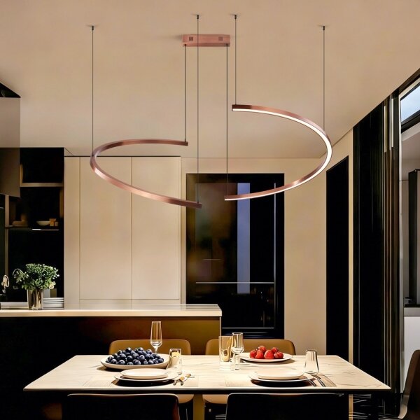 Immax NEO 07328L - LED Stm lustr na lanku FINO 72W/230V 120 cm rose gold Tuya+DO