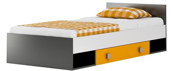 Dětská postel se šuplíky YELLOW - typ A - 200x90 cm
