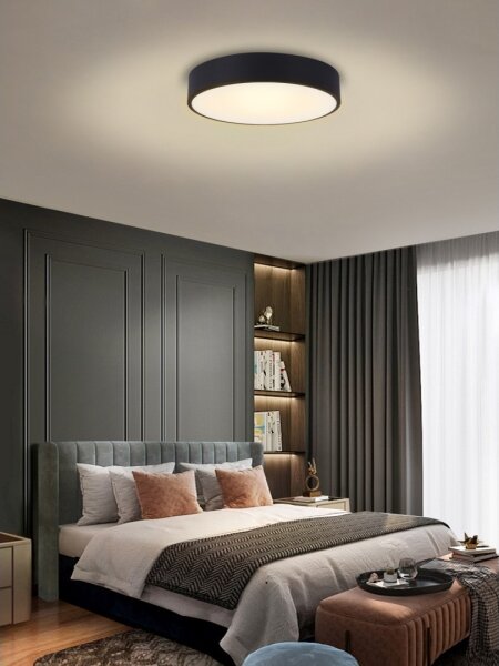 Immax NEO 07202L-LED Stmívatelné stropní svítidlo RONDATE 53W/230V černá Tuya+DO