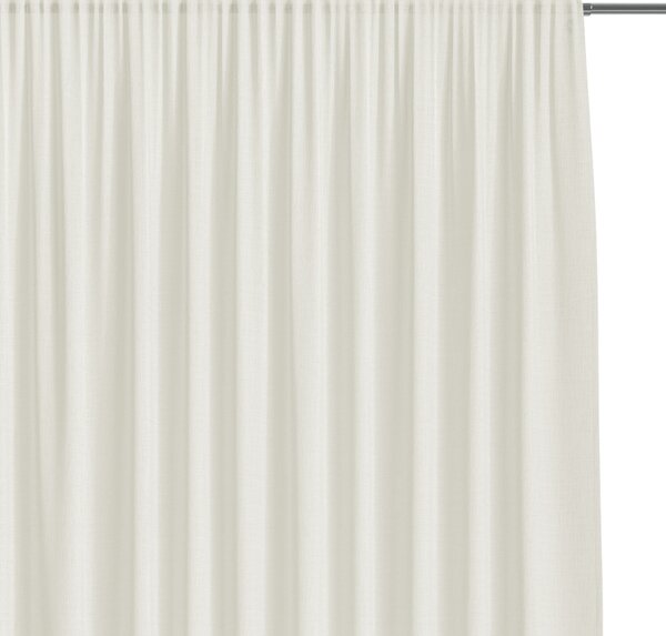 Záclona hladká na pásce Elegantní Krémová SUBTIL-300x160 cm