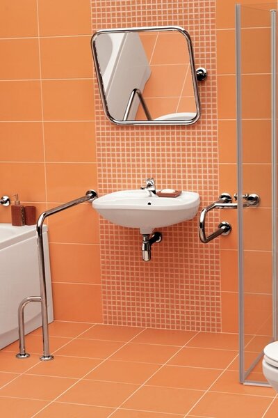 Cersanit Etiuda, madlo na zeď 55cm, levé, chromová, K97-030