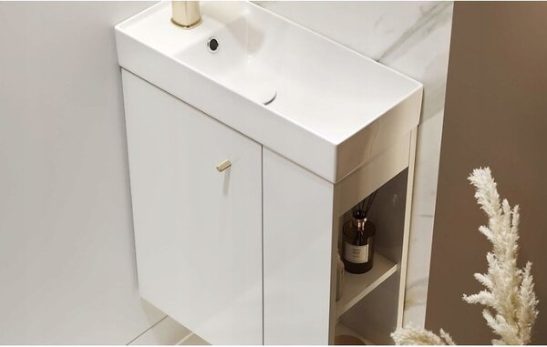 Cersanit Larga, umyvadlová skříňka 50cm, bílá, S932-110-DSM
