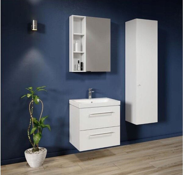 Cersanit Larga, závěsná skříňka 40cm, šedá matná, S932-003