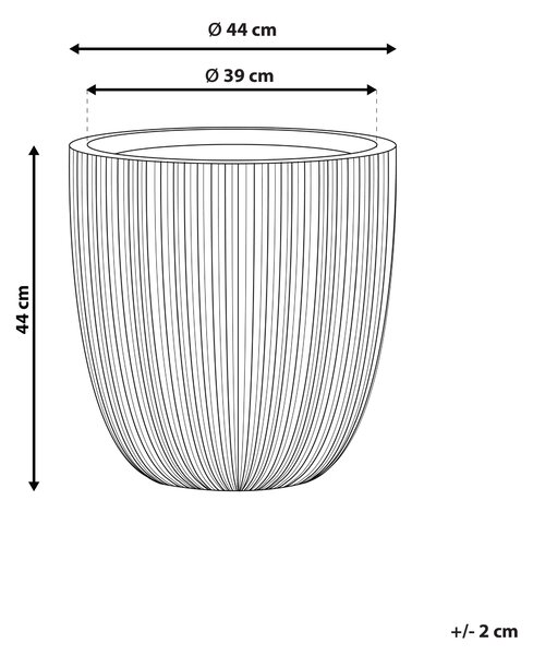 Květináč CHIOS 44 cm Černá