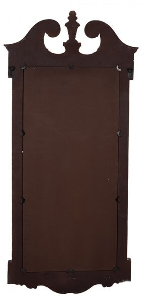 Zrcadlo v šedozeleném rámu se zlatou patinou Geerdine – 65x3x145 cm