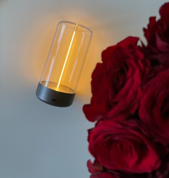 Zuma Line 1001 - LED Stmívatelná nabíjecí lampa ESTERNO LED/0,5W/230V černá IP54