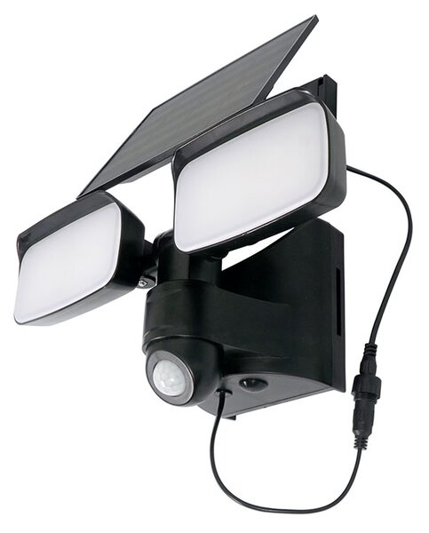 SOLIGHT LED solární osvětlení se senzorem 9W 850lm 4000K Li-Ion IP54