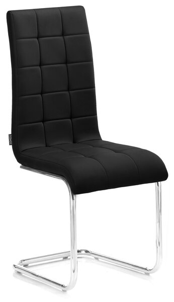 Moderní čalouněná jídelní židle černá MODERNE
