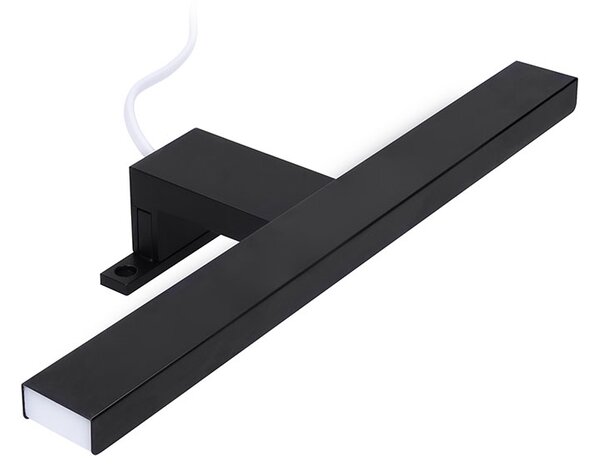 SOLIGHT LED koupelnové osvětlení nad zrcadlo 3v1 7W 455lm 4000K IP44 40cm černá