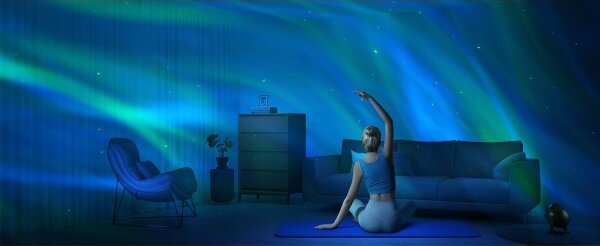 Govee - LED RGBW Galaxy Light Projector Pro Wi-Fi Matter