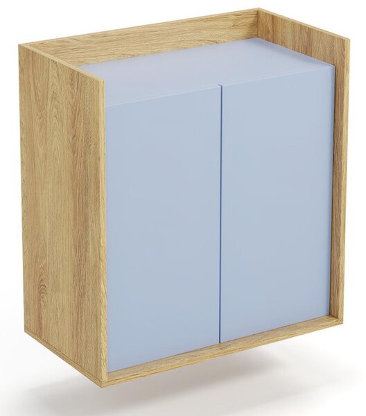 Modulární dvoudveřová skříň se systémem push-click Modrá VITUAS