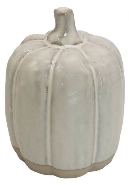 Béžová porcelánová dekorace dýně Hijinks – 12 cm