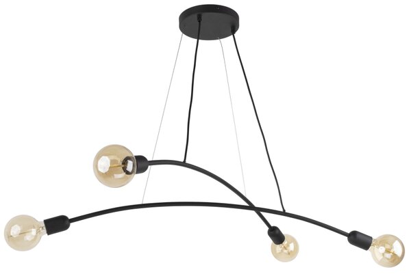 TK Lighting Přisazený lustr 2724 HELIX černá