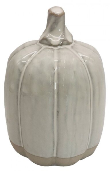 Béžová porcelánová dekorace dýně Hijinks – 15 cm
