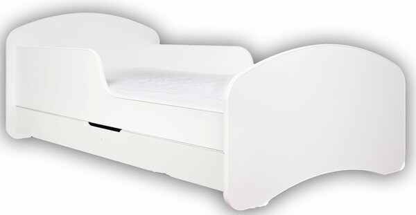 Dětská postel se šuplíkem 140x70cm BÍLÁ + matrace ZDARMA!