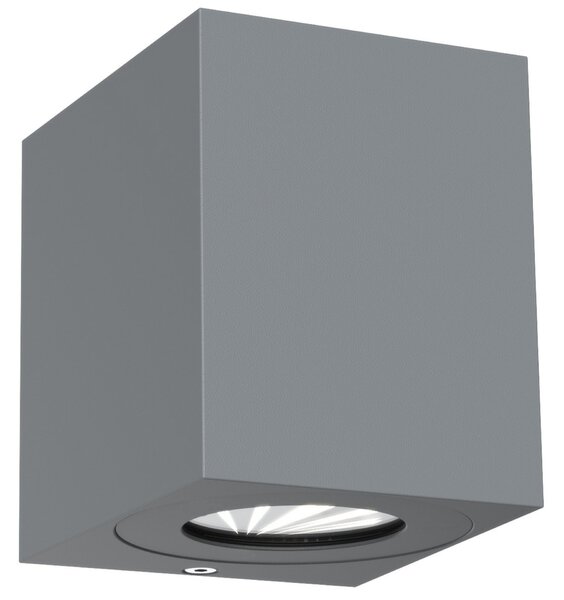 NORDLUX venkovní nástěnné svítidlo Canto Kubi 2 2x6W LED šedá čirá 49711010