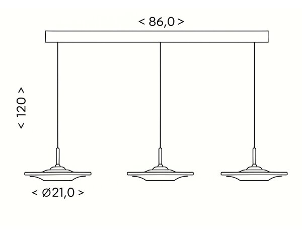 Brilagi - LED Lustr na lanku VERANO 3xLED/15W/230V