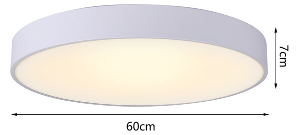 Immax NEO RONDATE SLIM Smart stropní svítidlo 60 x 7cm 53W 3710lm bílé Zigbee 3.0