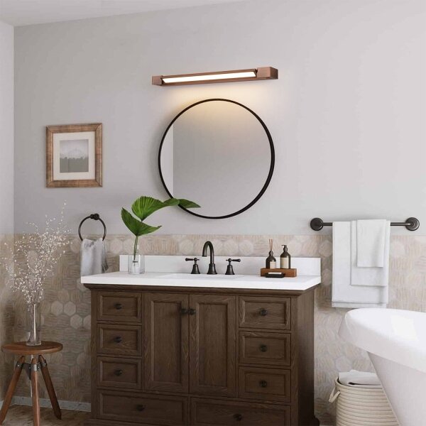 Brilagi-LED Koupelnové osvětlení zrcadla AQUA LINE LED/18W/230V 60 cm IP44 bronz