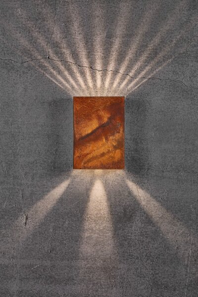 NORDLUX venkovní nástěnné svítidlo Fold 15 2x5W LED kortenová ocel čirá 2019051038