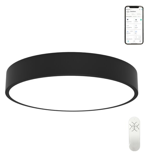 Immax NEO RONDATE SLIM Smart stropní svítidlo 60 x 7cm 53W černé Zigbee 3.0