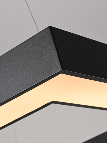 Immax NEO CANTO SLIM Smart závěsné svítidlo 80x80x7cm 60W černé Zigbee 3.0