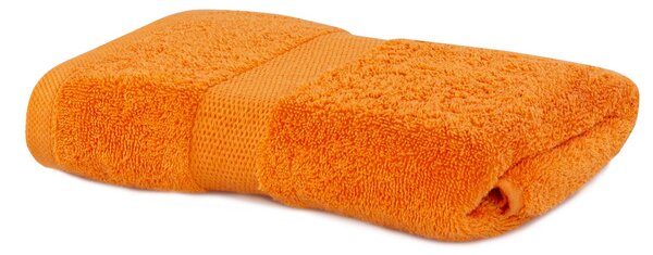DecoKing - Sada bavlněných ručníků Oranžová MARINA HLADKÉ-50x100 cm