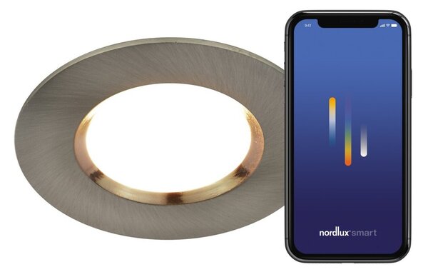 NORDLUX vestavné svítidlo Dorado Smart Light 1-Kit 4,7W LED broušený nikl 2015650155