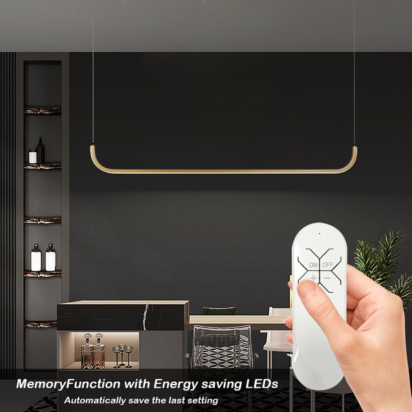 Immax NEO PATTINI Smart závěsné svítidlo 120cm 26W 1820lm zlaté Zigbee 3.0