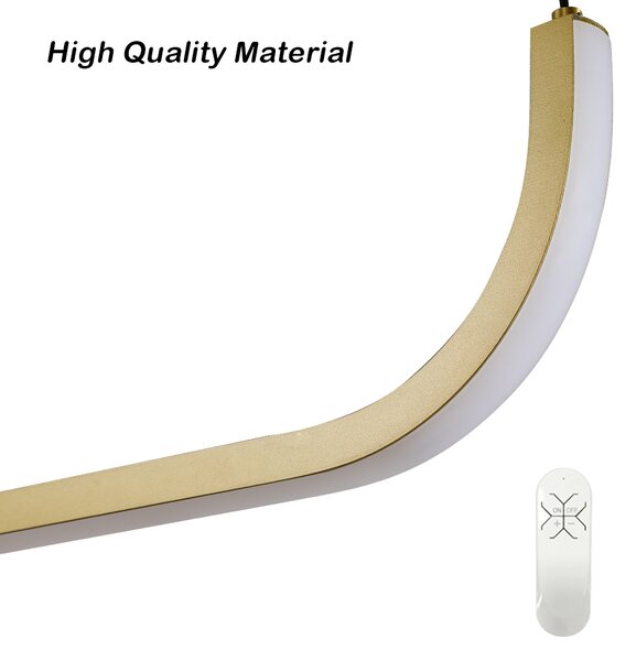 Immax NEO PATTINI Smart závěsné svítidlo 120cm 26W 1820lm zlaté Zigbee 3.0