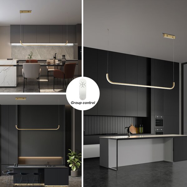 Immax NEO PATTINI Smart závěsné svítidlo 120cm 26W 1820lm zlaté Zigbee 3.0